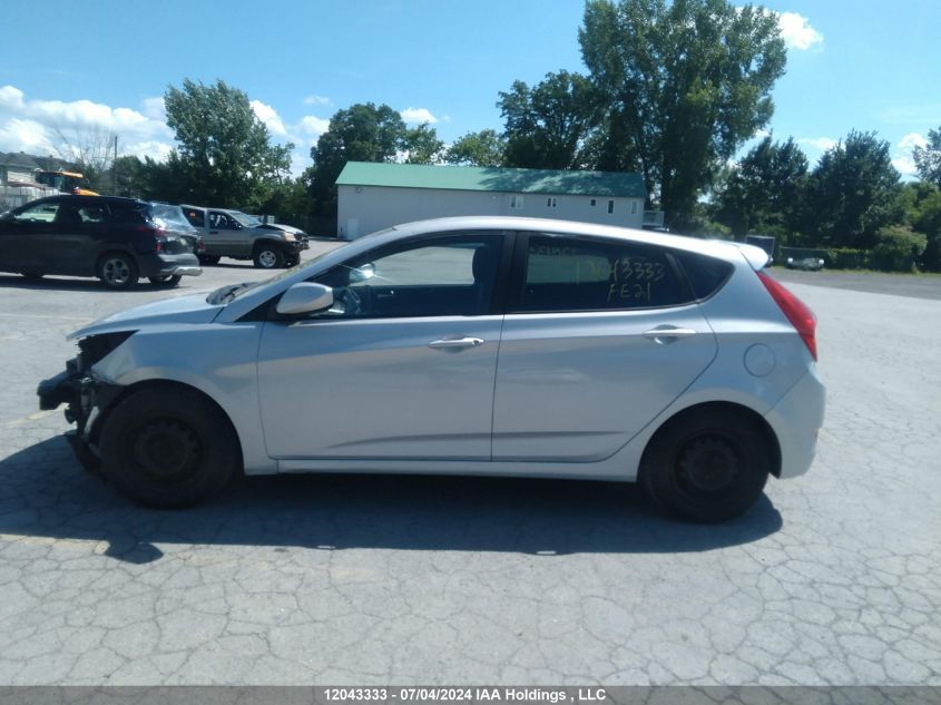 2013 Hyundai Accent Gls/Gs VIN: KMHCT5AE3DU107369 Lot: 12043333