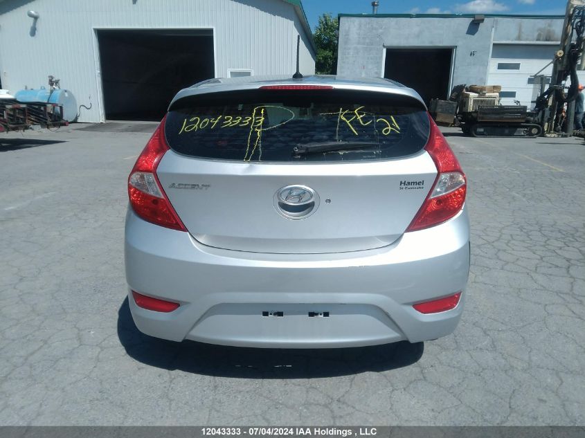 2013 Hyundai Accent Gls/Gs VIN: KMHCT5AE3DU107369 Lot: 12043333