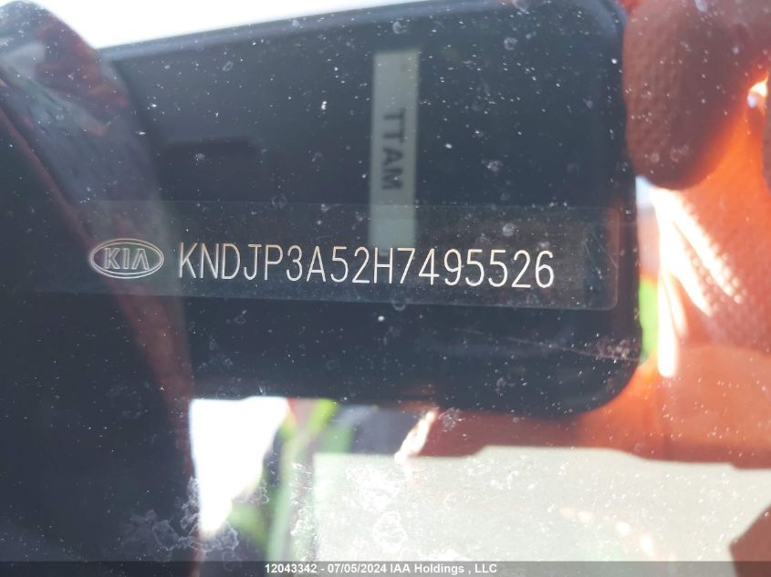 2017 Kia Soul VIN: KNDJP3A52H7495526 Lot: 12043342