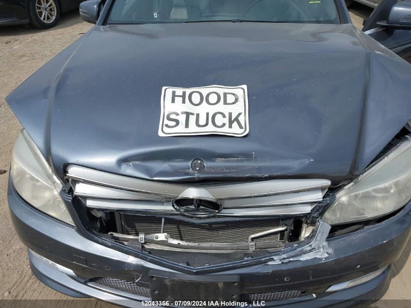 2011 Mercedes-Benz C-Class VIN: WDDGF5CB3BF630981 Lot: 12043356