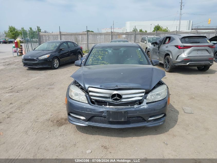 2011 Mercedes-Benz C-Class VIN: WDDGF5CB3BF630981 Lot: 12043356