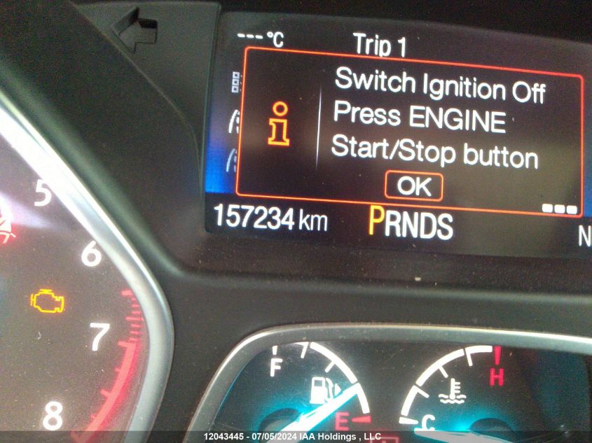 2017 Ford Escape Titanium VIN: 1FMCU9J91HUD68836 Lot: 12043445