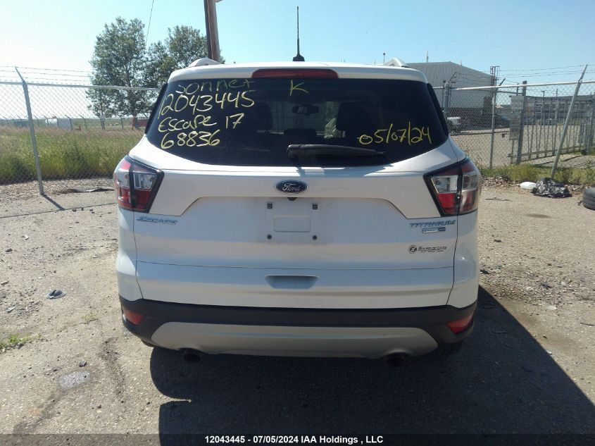 2017 Ford Escape Titanium VIN: 1FMCU9J91HUD68836 Lot: 12043445