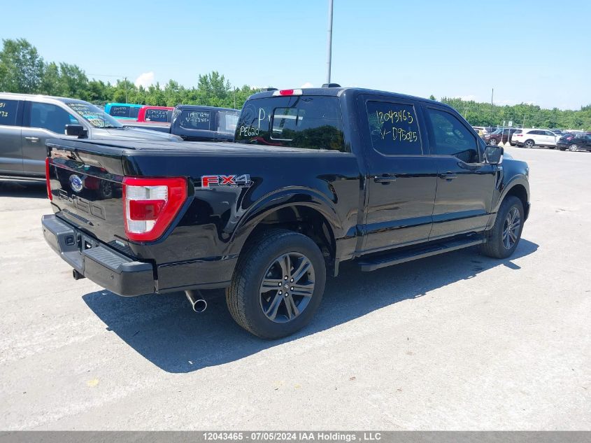 2023 Ford F150 Supercrew VIN: 1FTEW1EP6PKD95025 Lot: 12043465