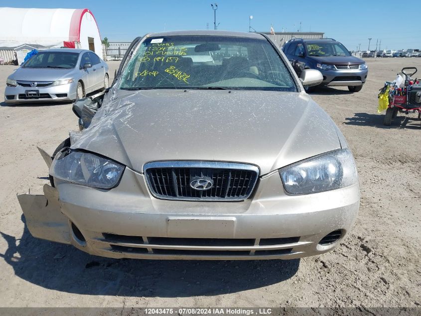 2001 Hyundai Elantra VIN: KMHDM45DX1U149157 Lot: 12043475