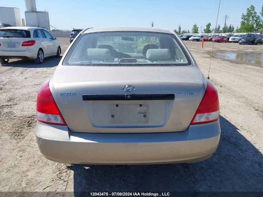 2001 Hyundai Elantra VIN: KMHDM45DX1U149157 Lot: 12043475