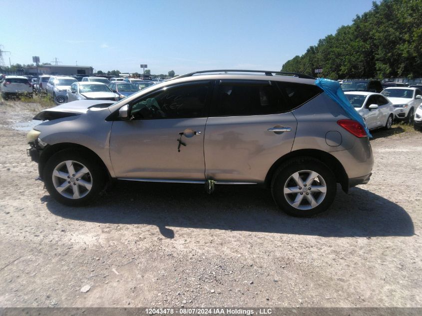 2009 Nissan Murano Sl VIN: JN8AZ18W49W124926 Lot: 12043478