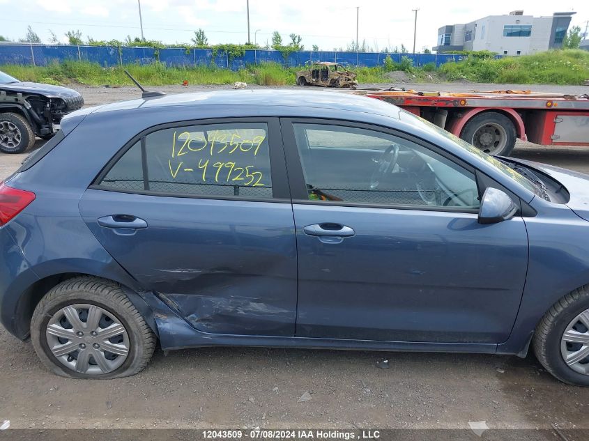 2022 Kia Rio 5-Door VIN: 3KPA25AD4NE499252 Lot: 12043509