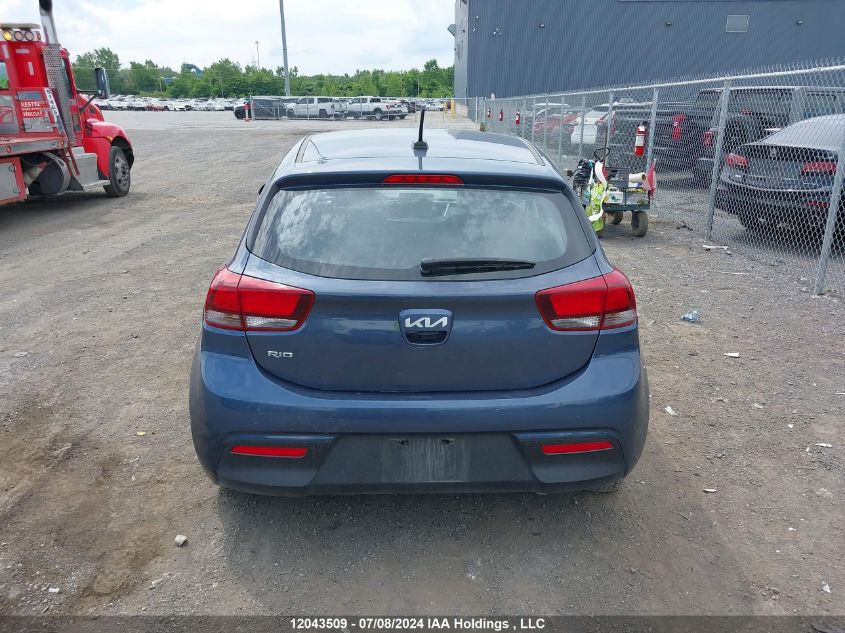 2022 Kia Rio 5-Door VIN: 3KPA25AD4NE499252 Lot: 12043509