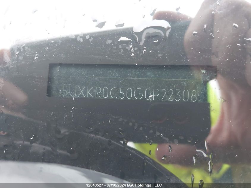2016 BMW X5 VIN: 5UXKR0C50G0P22308 Lot: 12043527