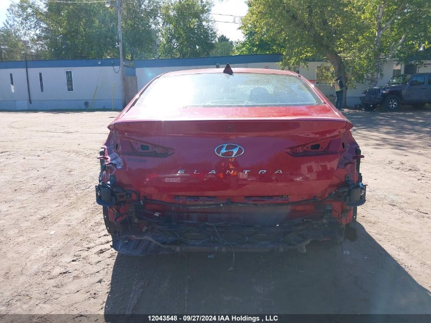 2019 Hyundai Elantra VIN: KMHD84LF2KU857705 Lot: 12043548