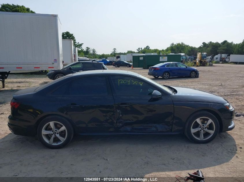 2021 Audi A4 Sedan VIN: WAUABAF46MN015526 Lot: 12043551