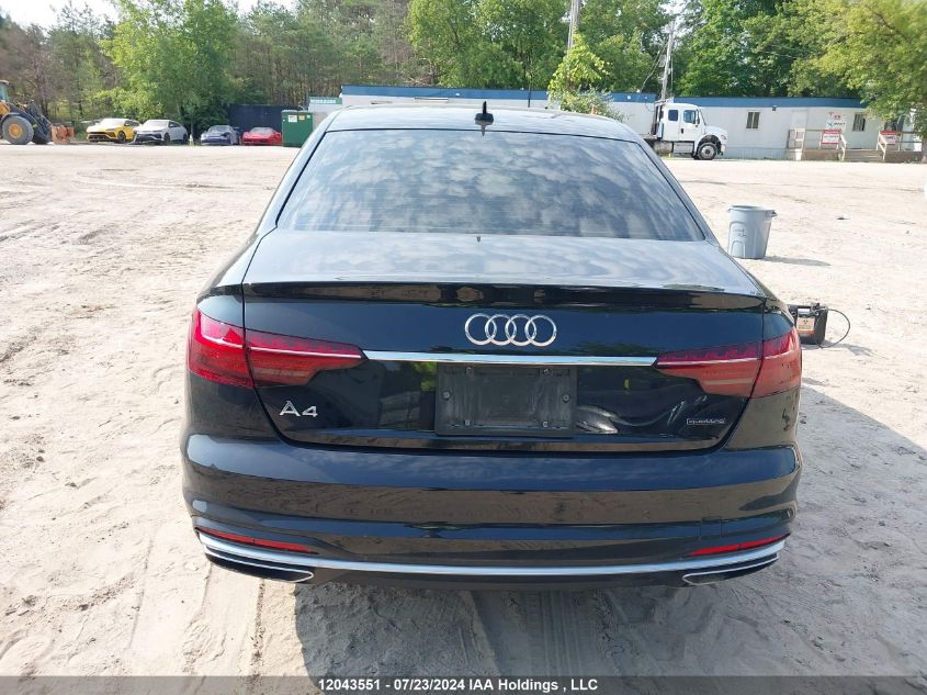 2021 Audi A4 Sedan VIN: WAUABAF46MN015526 Lot: 12043551