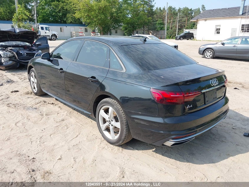 2021 Audi A4 Sedan VIN: WAUABAF46MN015526 Lot: 12043551