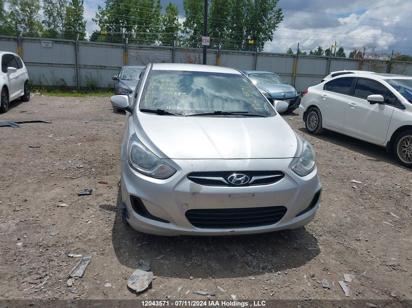 2012 Hyundai Accent Gl VIN: KMHCT4AE2CU202885 Lot: 12043571
