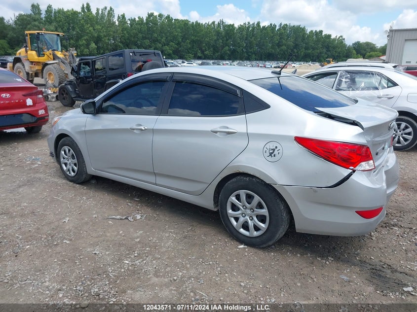 2012 Hyundai Accent Gl VIN: KMHCT4AE2CU202885 Lot: 12043571
