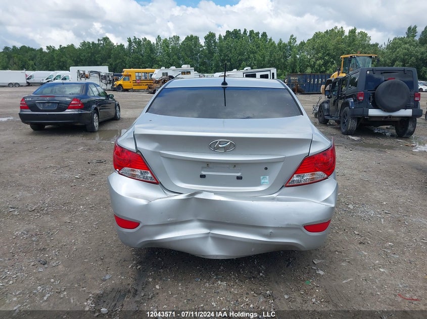 2012 Hyundai Accent Gl VIN: KMHCT4AE2CU202885 Lot: 12043571