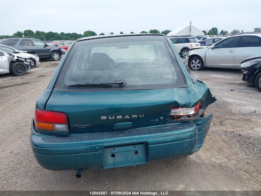 1998 Subaru Impreza Wagon VIN: JF1GF4254WG812940 Lot: 12043587