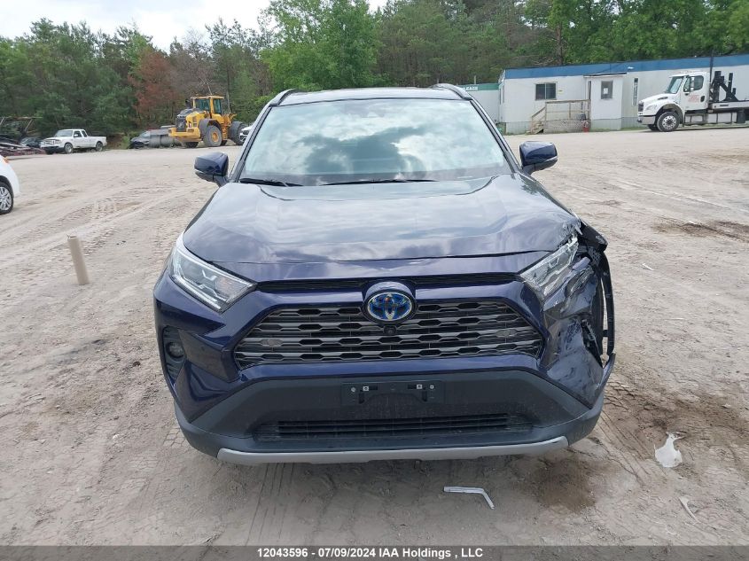 2021 Toyota Rav4 Hybrid Limited VIN: 2T3DWRFV0MW125878 Lot: 12043596