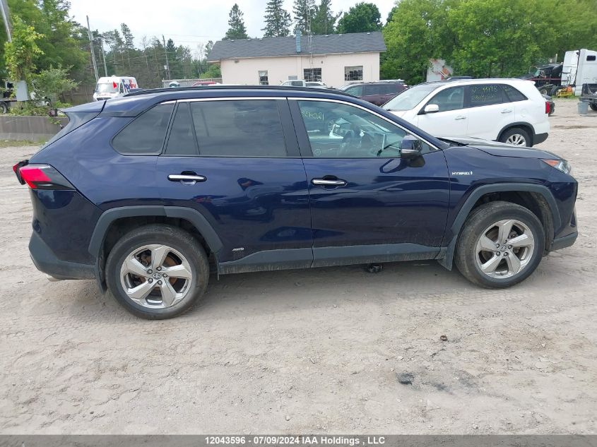 2021 Toyota Rav4 Hybrid Limited VIN: 2T3DWRFV0MW125878 Lot: 12043596