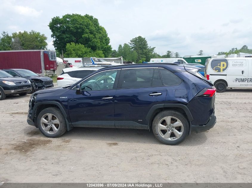 2021 Toyota Rav4 Hybrid Limited VIN: 2T3DWRFV0MW125878 Lot: 12043596