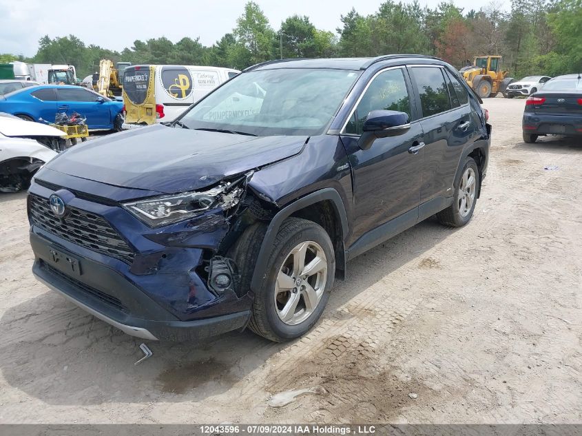 2021 Toyota Rav4 Hybrid Limited VIN: 2T3DWRFV0MW125878 Lot: 12043596