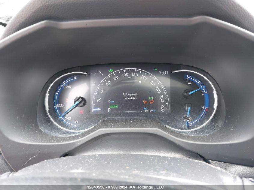 2021 Toyota Rav4 Hybrid Limited VIN: 2T3DWRFV0MW125878 Lot: 12043596