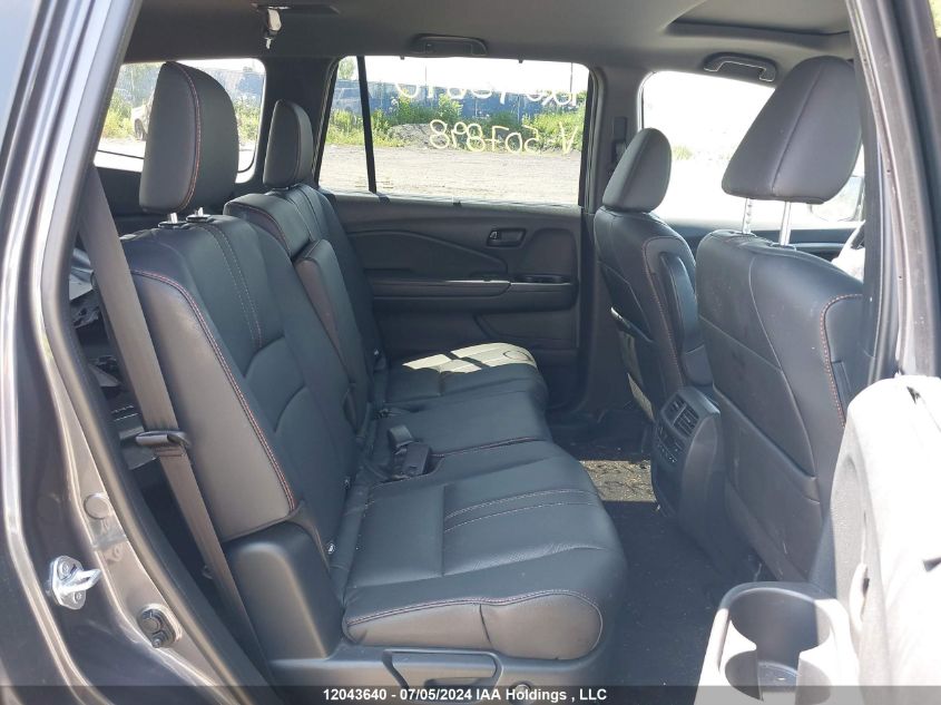 2022 Honda Pilot VIN: 5FNYF6H81NB507898 Lot: 12043640