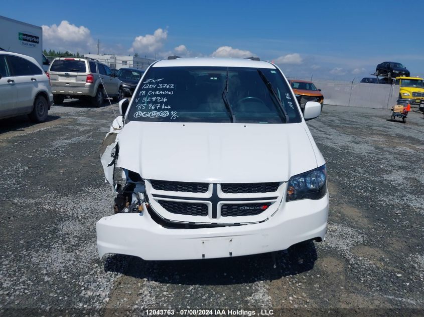2018 Dodge Grand Caravan Gt VIN: 2C4RDGEG2JR328926 Lot: 12043763