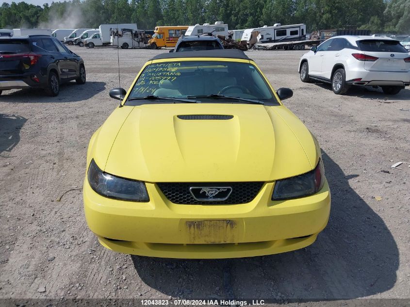 2001 Ford Mustang VIN: 1FAFP444X1F205999 Lot: 12043823