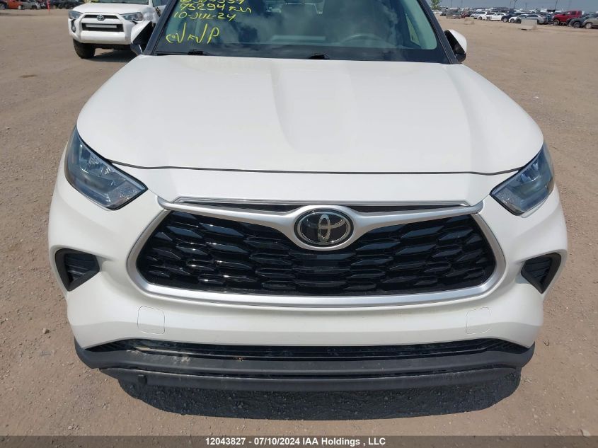 2020 Toyota Highlander Le VIN: 5TDBZRBH7LS507534 Lot: 12043827