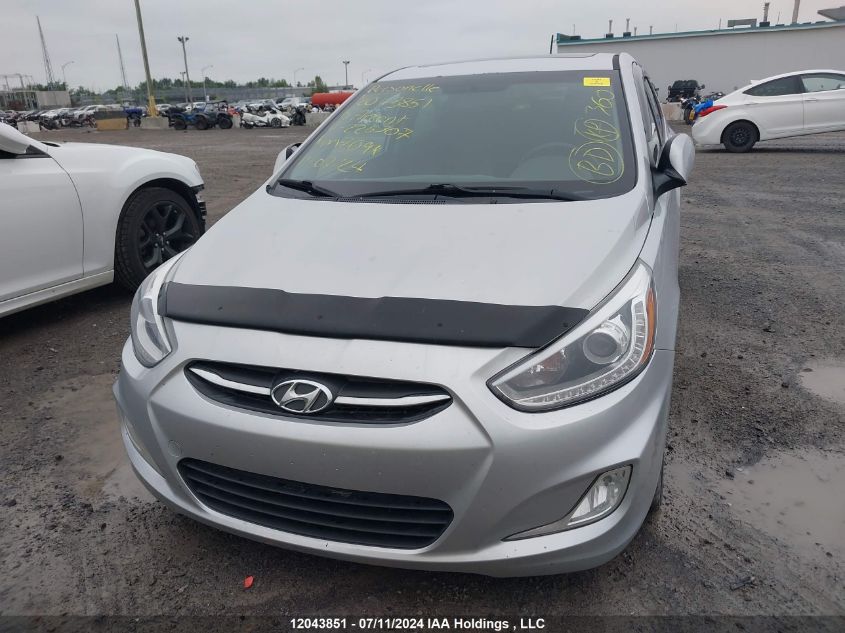 2015 Hyundai Accent Gls/Se VIN: KMHCU5AE6FU226307 Lot: 12043851