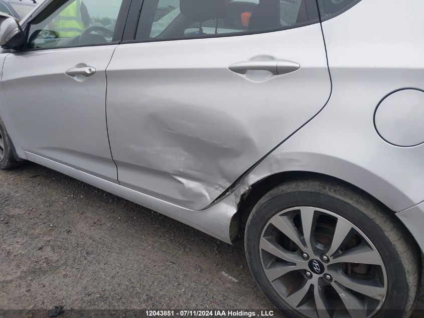 2015 Hyundai Accent Gls/Se VIN: KMHCU5AE6FU226307 Lot: 12043851