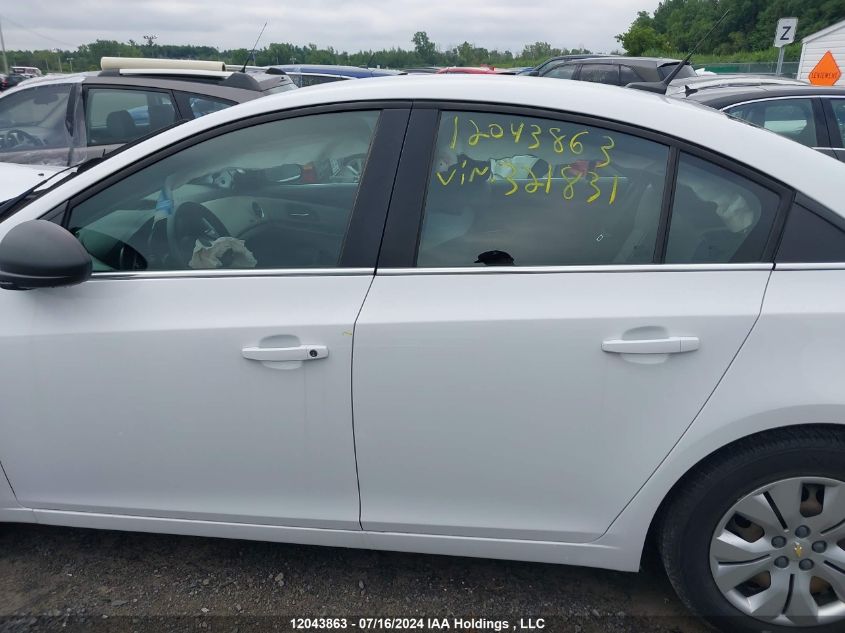 2012 Chevrolet Cruze VIN: 1G1PC5SHXC7321831 Lot: 12043863