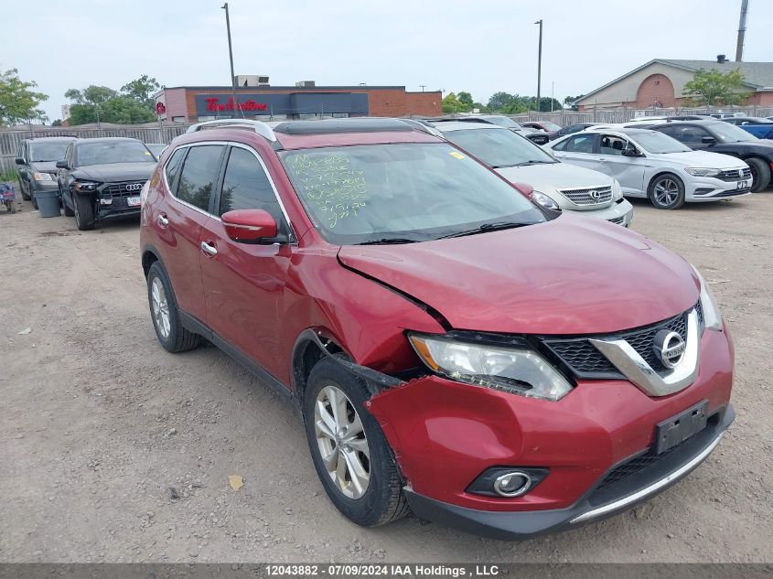 2015 Nissan Rogue VIN: 5N1AT2MT7FC755547 Lot: 12043882
