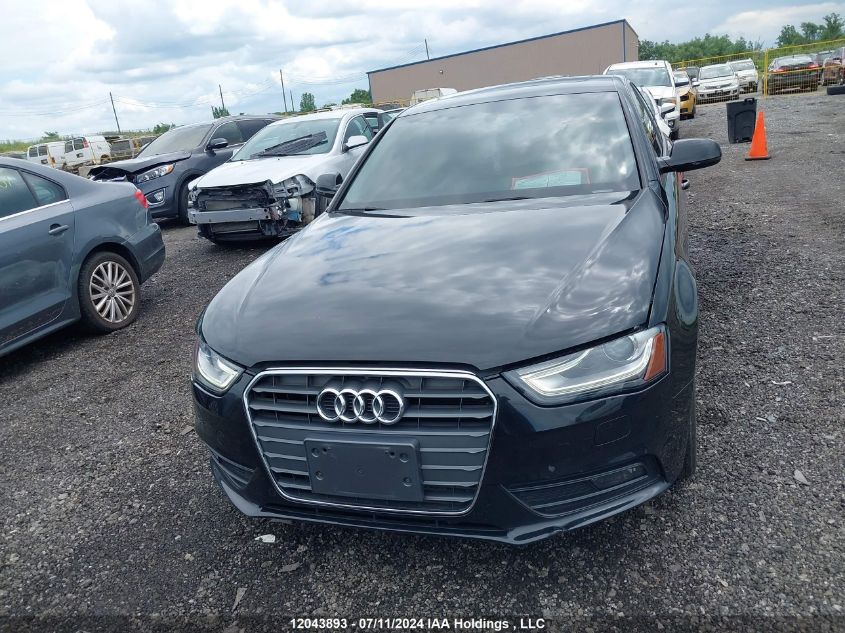 2014 Audi A4 VIN: WAUAFCFLXEN037800 Lot: 12043893