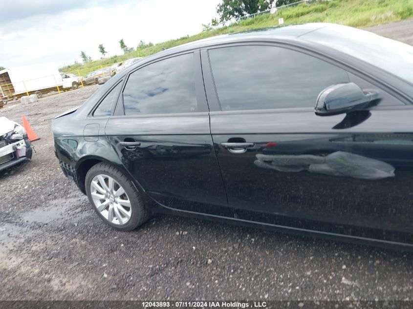 2014 Audi A4 VIN: WAUAFCFLXEN037800 Lot: 12043893