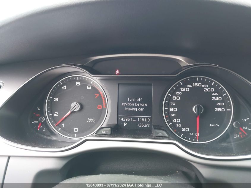 2014 Audi A4 VIN: WAUAFCFLXEN037800 Lot: 12043893