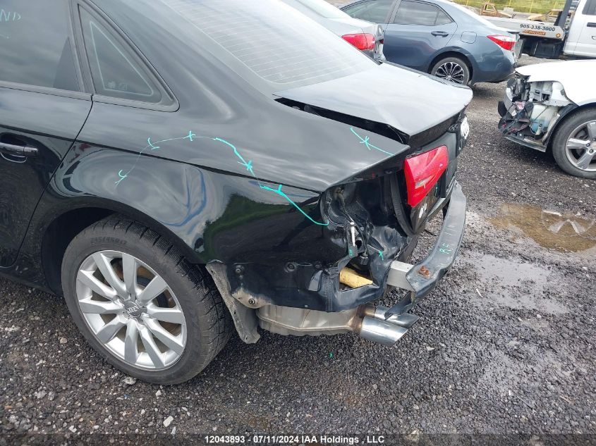 2014 Audi A4 VIN: WAUAFCFLXEN037800 Lot: 12043893