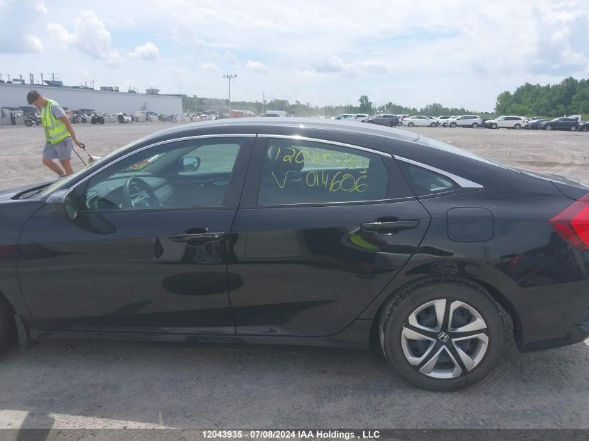 2018 Honda Civic Lx VIN: 2HGFC2F57JH014606 Lot: 12043935