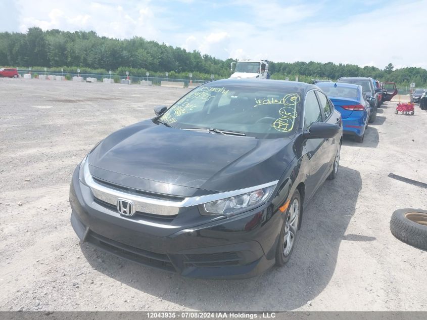 2018 Honda Civic Lx VIN: 2HGFC2F57JH014606 Lot: 12043935