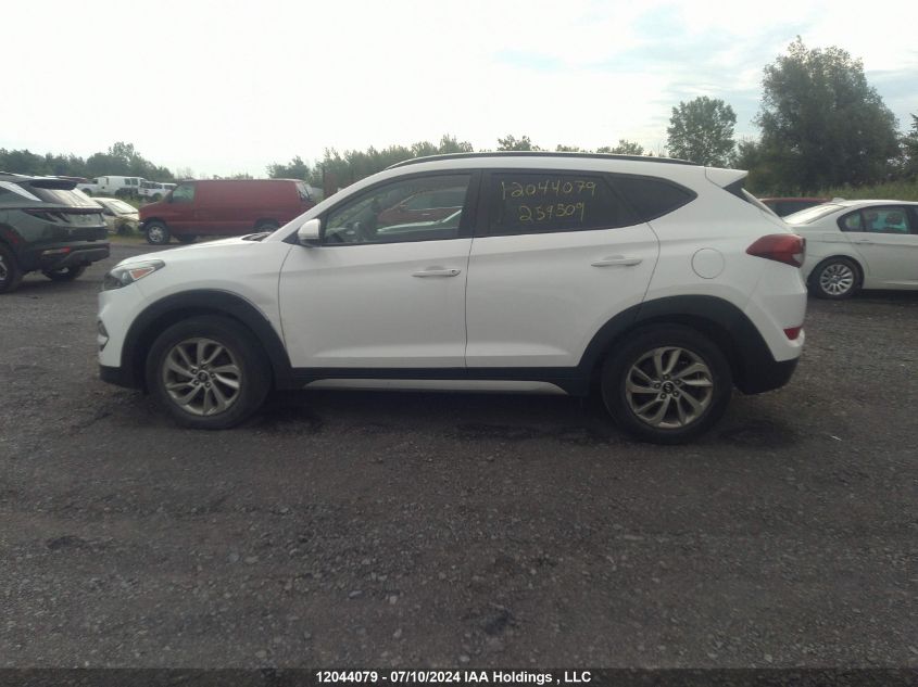 2017 Hyundai Tucson Limited/Sport And Eco/Se VIN: KM8J3CA46HU259509 Lot: 12044079