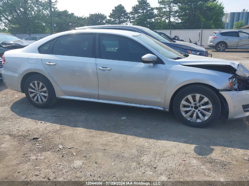 2012 Volkswagen Passat VIN: 1VWAH7A31CC001690 Lot: 12044086