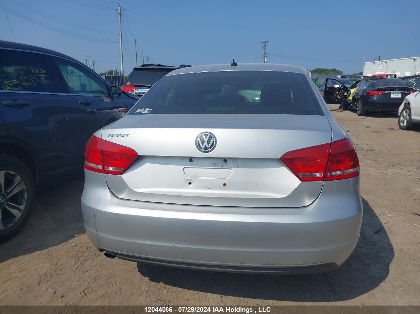 2012 Volkswagen Passat VIN: 1VWAH7A31CC001690 Lot: 12044086
