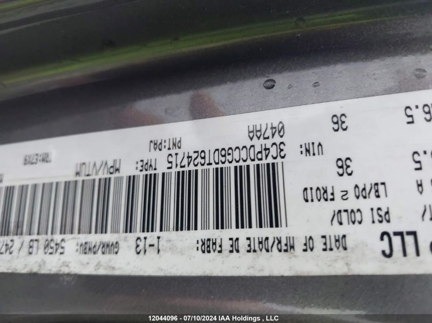 2013 Dodge Journey Sxt/Crew VIN: 3C4PDCCG6DT624715 Lot: 12044096