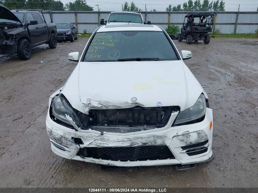 2013 Mercedes-Benz C-Class VIN: WDDGF8AB4DA842616 Lot: 12044111