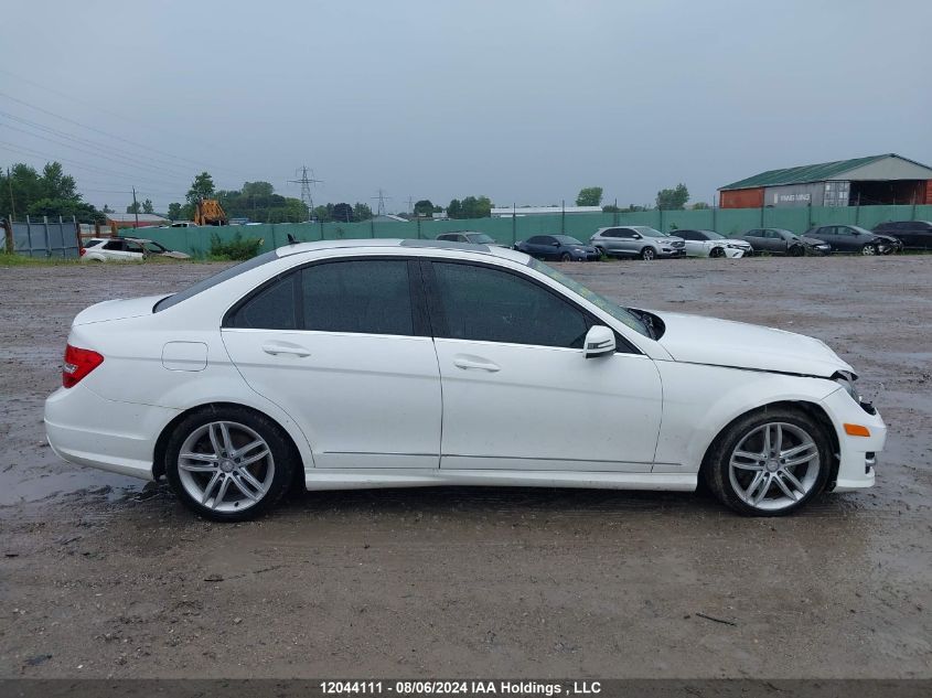 2013 Mercedes-Benz C-Class VIN: WDDGF8AB4DA842616 Lot: 12044111