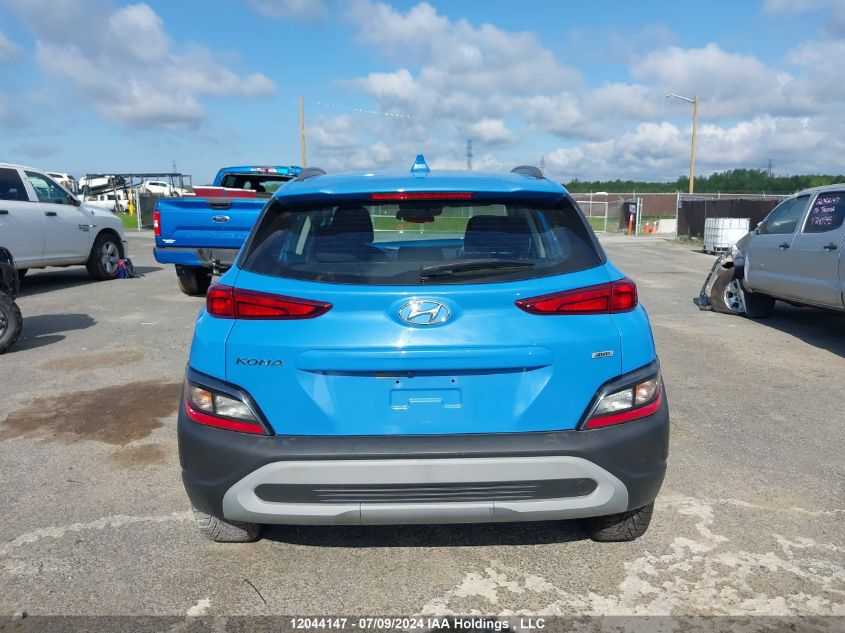 2022 Hyundai Kona Sel/Se VIN: KM8K2CABXNU765541 Lot: 12044147