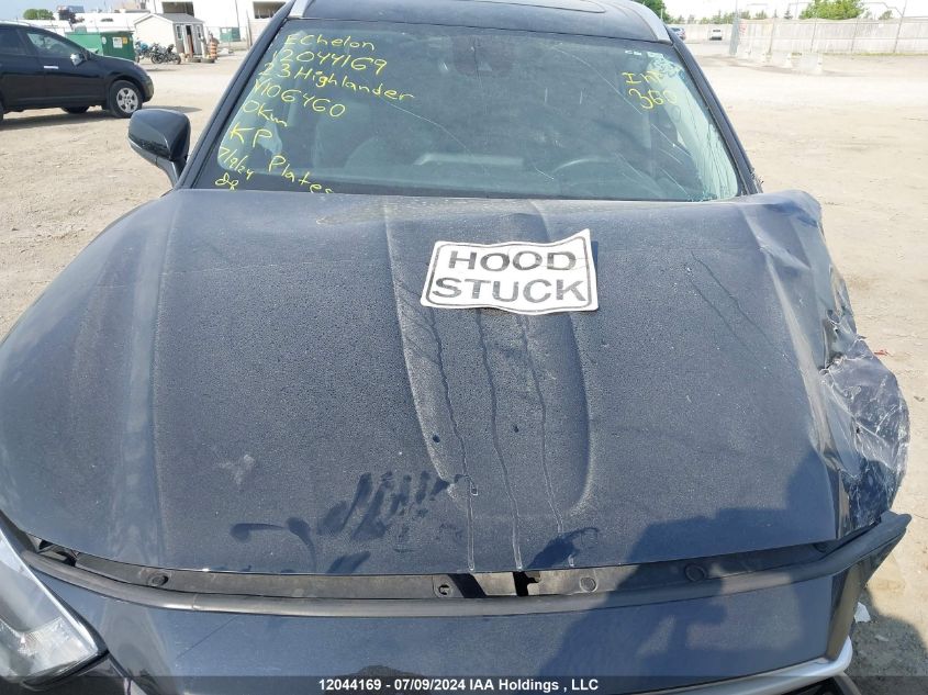 2023 Toyota Highlander Hybrid Xle/Hybrid Bronze Edition VIN: 5TDKBRCH3PS106460 Lot: 12044169