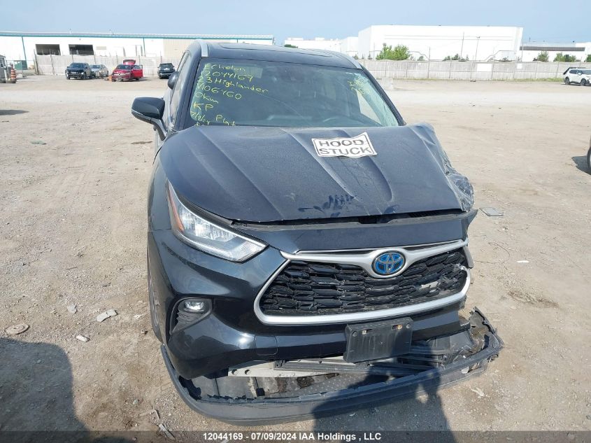 2023 Toyota Highlander Hybrid Xle/Hybrid Bronze Edition VIN: 5TDKBRCH3PS106460 Lot: 12044169